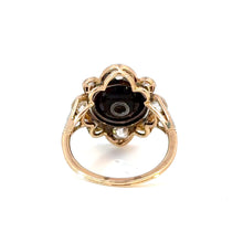 Load image into Gallery viewer, Antique Late Victorian Onyx &amp; Diamond Ring - Platinum &amp; 18K Gold
