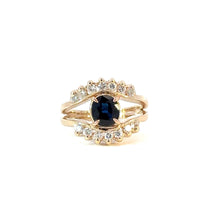 Load image into Gallery viewer, Mystical Sapphire &amp; Diamond Evil Eye Ring - 18K Yellow Gold
