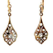 Load image into Gallery viewer, A Crown for the Ears – Antique Diamond Earrings, 5.50ctw of Timeless Splendor
