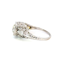 Load image into Gallery viewer, 1.50ct Old Cushion Cut Diamond Ring – Bold Bezel in 18kt White Gold
