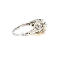Load image into Gallery viewer, 1.50ct Old Cushion Cut Diamond Ring – Bold Bezel in 18kt White Gold
