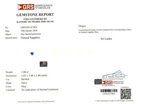 Load image into Gallery viewer, Late Victorian Sapphire and Diamond 18K Gold Ring - GRS Certified
