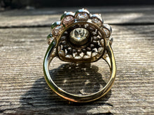 Load image into Gallery viewer, ANTIQUE CLUSTER OLD CUT DIAMOND RING
