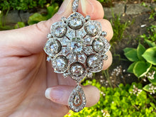 Load image into Gallery viewer, OLD CUT DIAMOND CONVERTIBLE BROOCH

