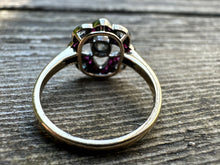 Load image into Gallery viewer, ANTIQUE RUBY AND DIAMOND STAR RING
