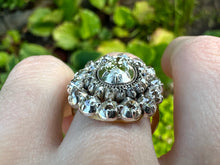 Load image into Gallery viewer, ANTIQUE CLUSTER OLD CUT DIAMOND RING
