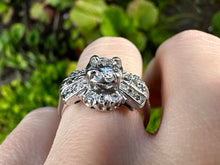 Load image into Gallery viewer, VINTAGE BOW TIE DIAMOND RING IN 14KT WHITE GOLD
