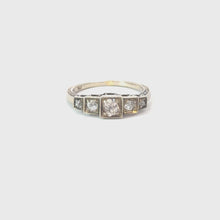 Load and play video in Gallery viewer, Antique Austro-Hungarian Old-Cut Diamond Band Ring
