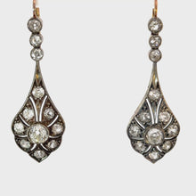 Load and play video in Gallery viewer, A Crown for the Ears – Antique Diamond Earrings, 5.50ctw of Timeless Splendor

