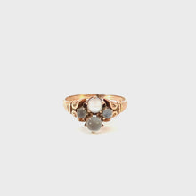 Load and play video in Gallery viewer, VICTORIAN MOONSTONE RING IN 14KT GOLD
