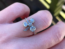 Load image into Gallery viewer, ANTIQUE CLOVER DIAMOND RING IN PLATINUM
