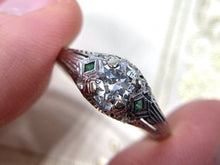 Load image into Gallery viewer, ART DECO DIAMOND RING IN 18KT WHITE GOLD
