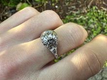 Load image into Gallery viewer, ANTIQUE FILIGREE DIAMOND RING 0.58CTW
